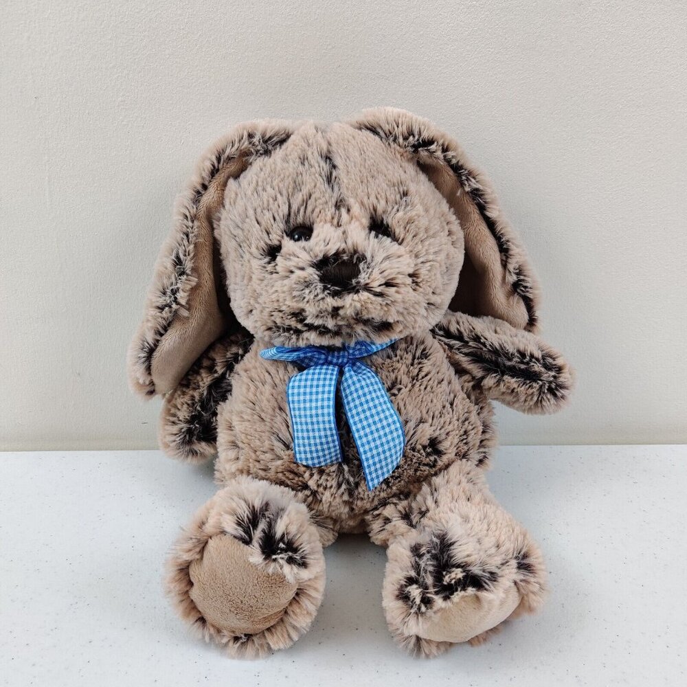 Bunny Rabbit w/Blue Ribbon Bow Soft Plush Stuffed Animal Easter Toy Spring
